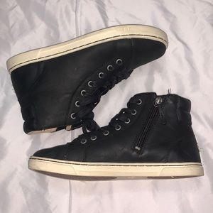 UGG black high-top shoes